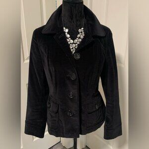 Talbots Velvety Black Blazer/Jacket